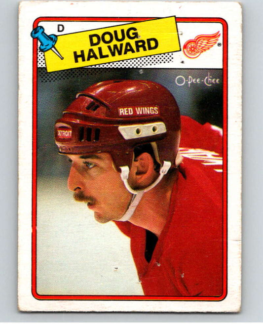 1988-89 O-Pee-Chee #113 Doug Halward  Detroit Red Wings  V53507 Image 1