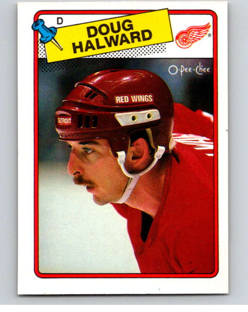 1988-89 O-Pee-Chee #113 Doug Halward Detroit Red Wings V53508 Image 1