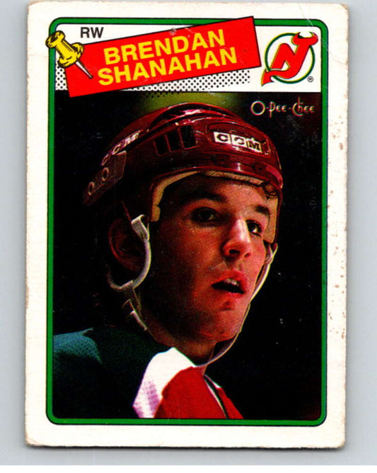 1988-89 O-Pee-Chee #122 Brendan Shanahan  RC Rookie  V53522 Image 1