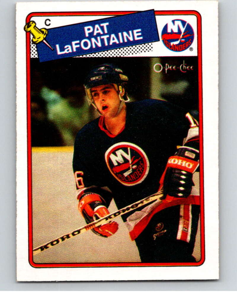 1988-89 O-Pee-Chee #123 Pat LaFontaine New York Islanders V53523 Image 1