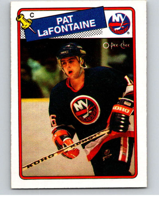 1988-89 O-Pee-Chee #123 Pat LaFontaine  New York Islanders  V53523 Image 1