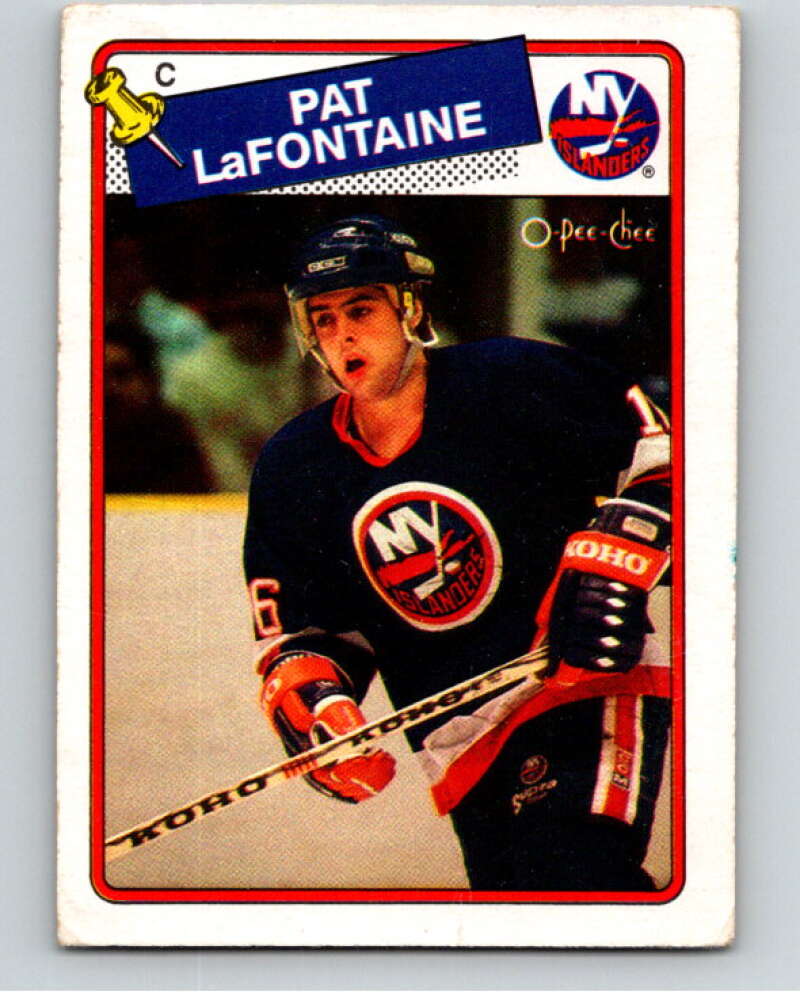 1988-89 O-Pee-Chee #123 Pat LaFontaine New York Islanders V53524 Image 1