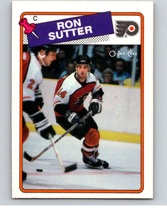 1988-89 O-Pee-Chee #126 Ron Sutter  Philadelphia Flyers  V53530 Image 1