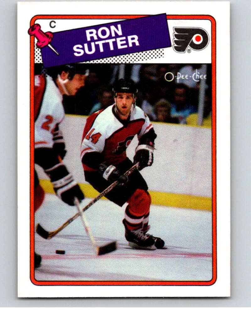 1988-89 O-Pee-Chee #126 Ron Sutter Philadelphia Flyers V53531 Image 1