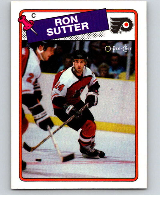 1988-89 O-Pee-Chee #126 Ron Sutter  Philadelphia Flyers  V53531 Image 1
