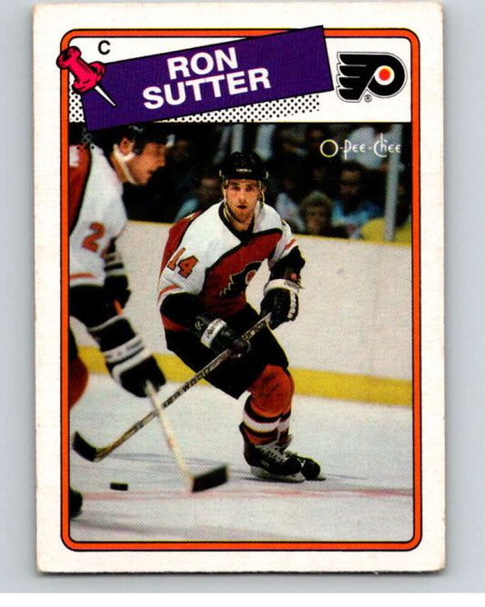 1988-89 O-Pee-Chee #126 Ron Sutter  Philadelphia Flyers  V53532 Image 1