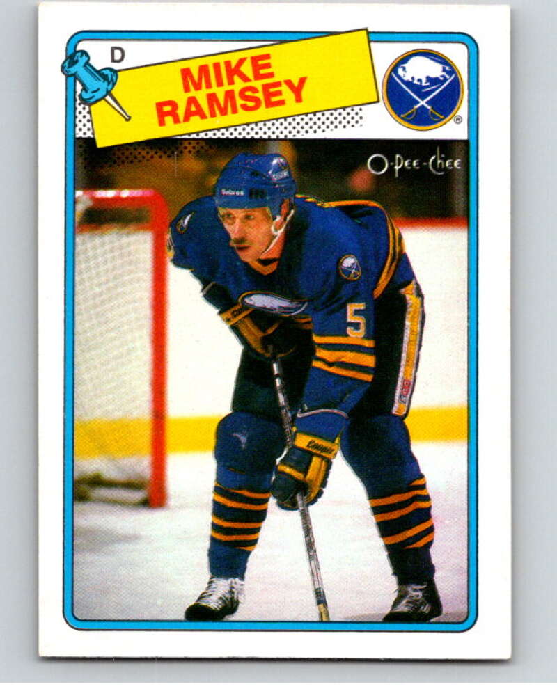 1988-89 O-Pee-Chee #133 Mike Ramsey Buffalo Sabres V53536 Image 1