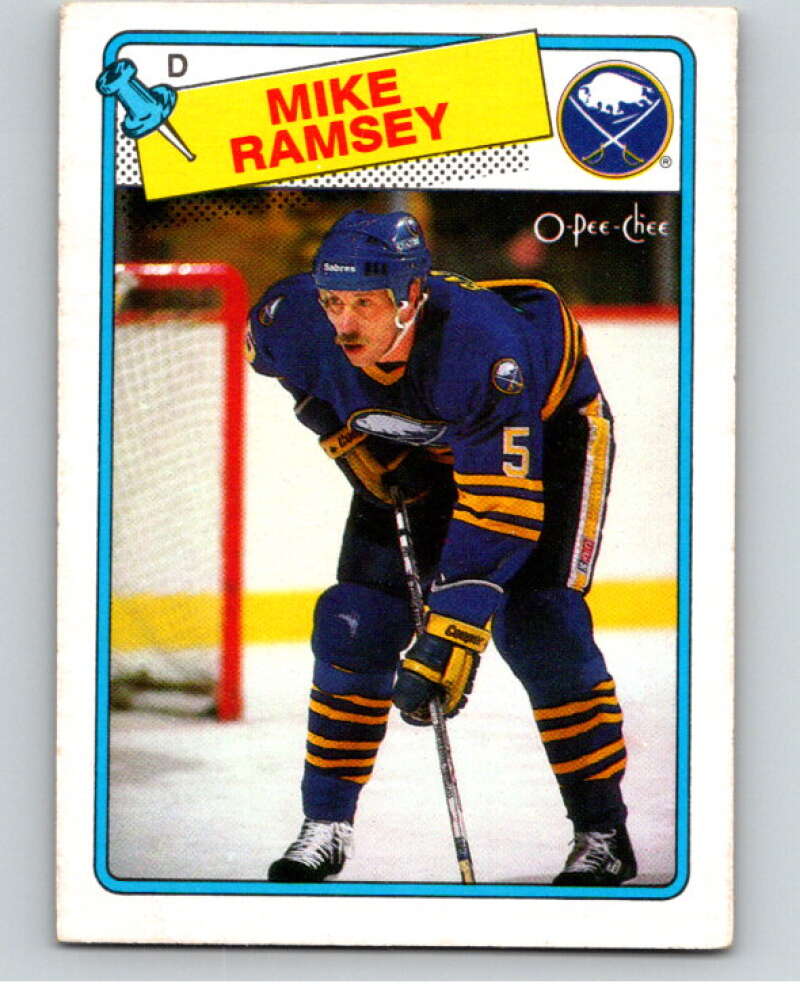 1988-89 O-Pee-Chee #133 Mike Ramsey Buffalo Sabres V53538 Image 1