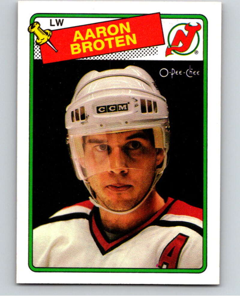 1988-89 O-Pee-Chee #138 Aaron Broten New Jersey Devils V53544 Image 1