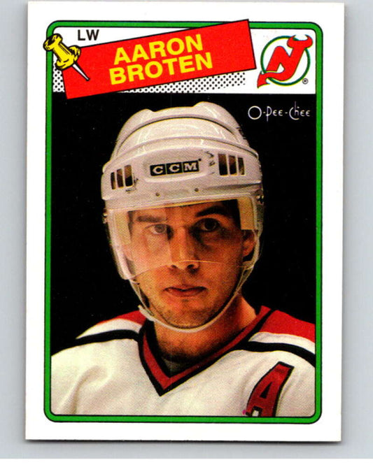 1988-89 O-Pee-Chee #138 Aaron Broten  New Jersey Devils  V53544 Image 1