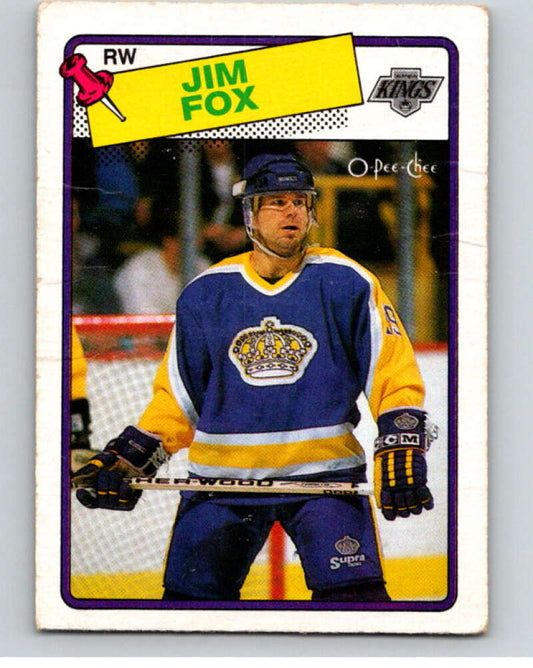 1988-89 O-Pee-Chee #139 Jim Fox  Los Angeles Kings  V53545 Image 1