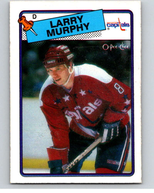 1988-89 O-Pee-Chee #141 Larry Murphy  Washington Capitals  V53548 Image 1