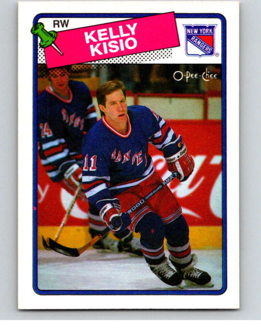 1988-89 O-Pee-Chee #143 Kelly Kisio  New York Rangers  V53554 Image 1