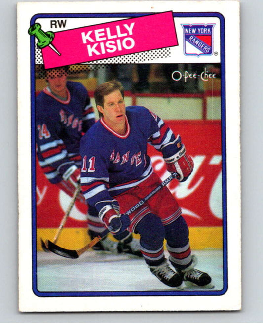 1988-89 O-Pee-Chee #143 Kelly Kisio  New York Rangers  V53556 Image 1