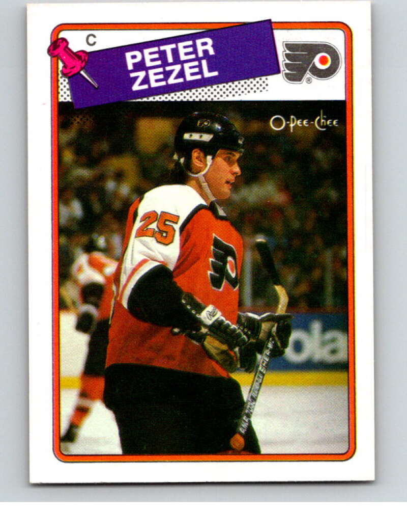 1988-89 O-Pee-Chee #146 Peter Zezel Philadelphia Flyers V53560 Image 1