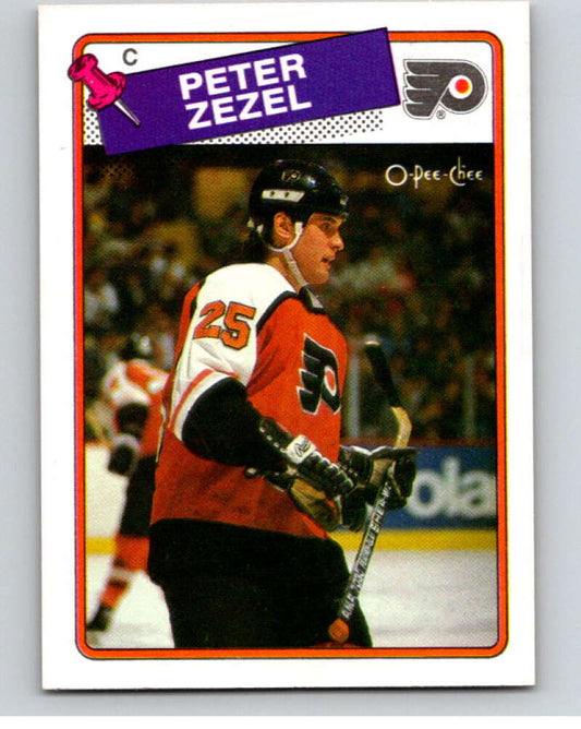 1988-89 O-Pee-Chee #146 Peter Zezel  Philadelphia Flyers  V53560 Image 1