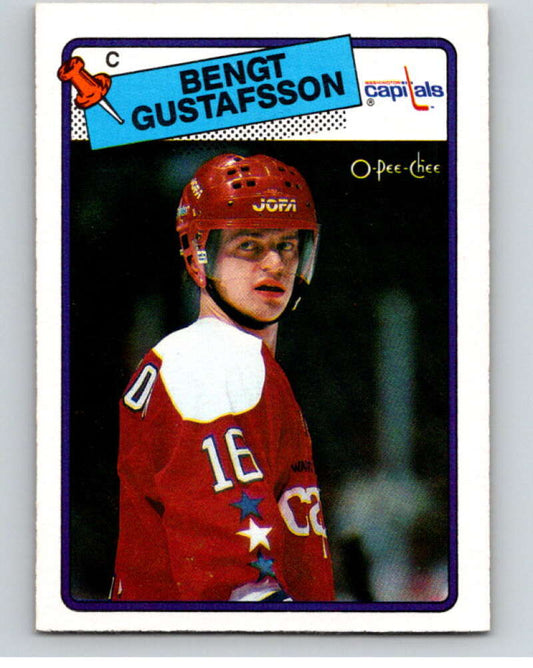 1988-89 O-Pee-Chee #151 Bengt Gustafsson  Washington Capitals  V53564 Image 1