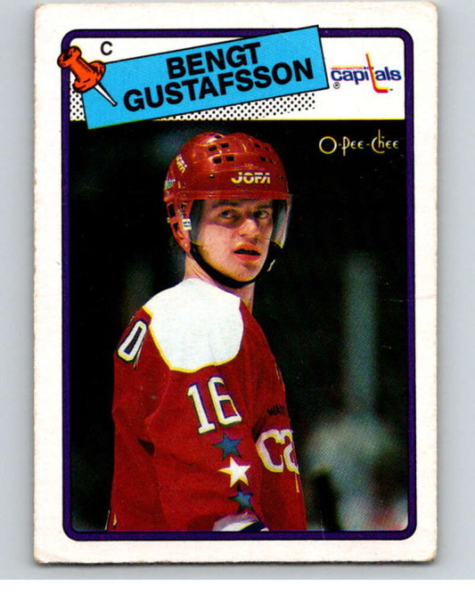 1988-89 O-Pee-Chee #151 Bengt Gustafsson  Washington Capitals  V53565 Image 1
