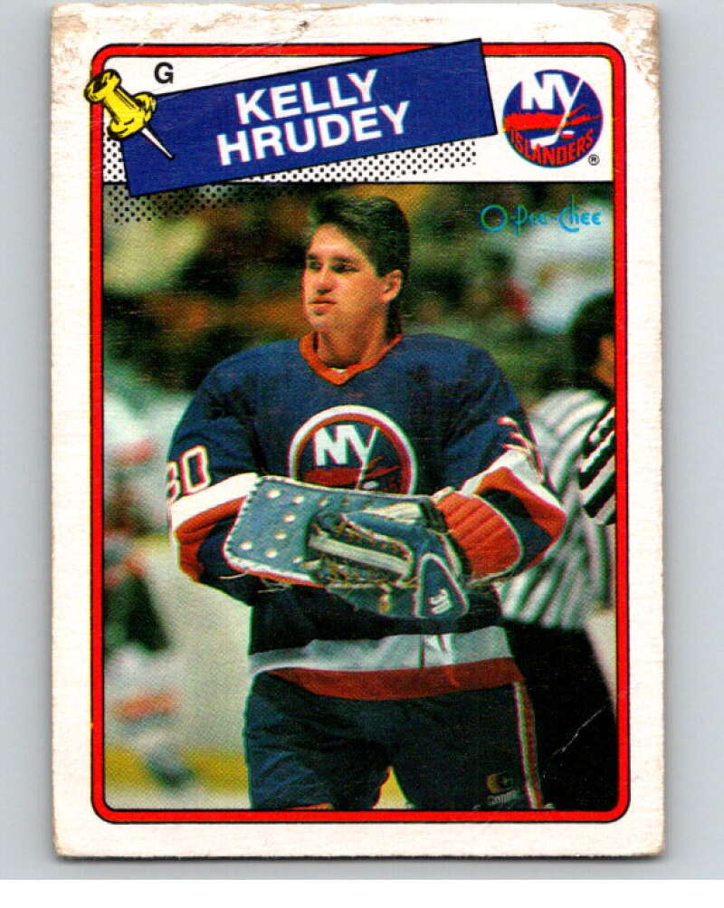 1988-89 O-Pee-Chee #155 Kelly Hrudey New York Islanders V53574 Image 1