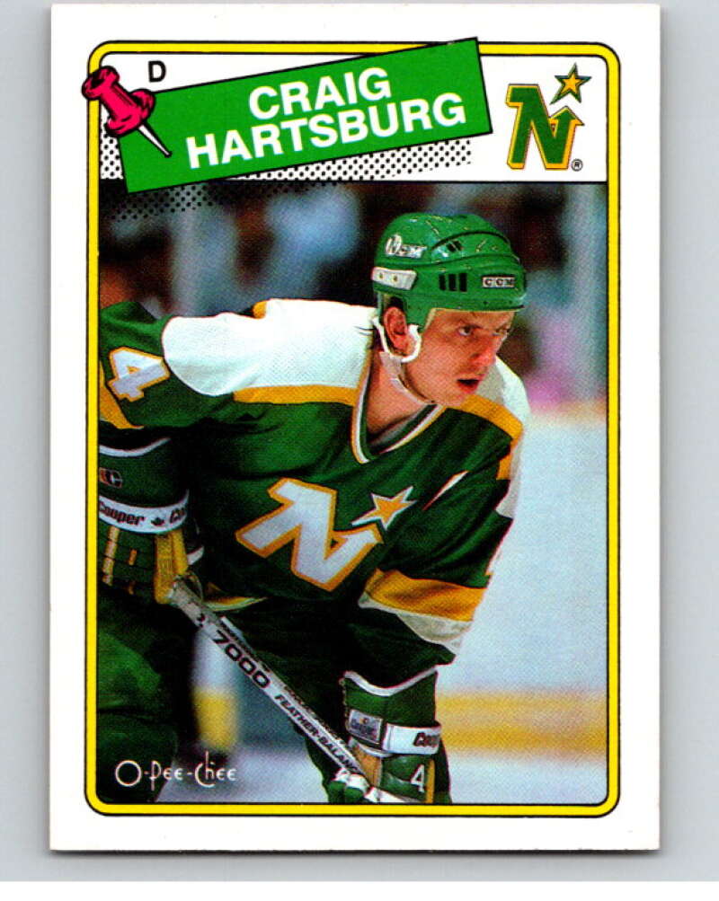 1988-89 O-Pee-Chee #159 Craig Hartsburg Minnesota North Stars V53579 Image 1