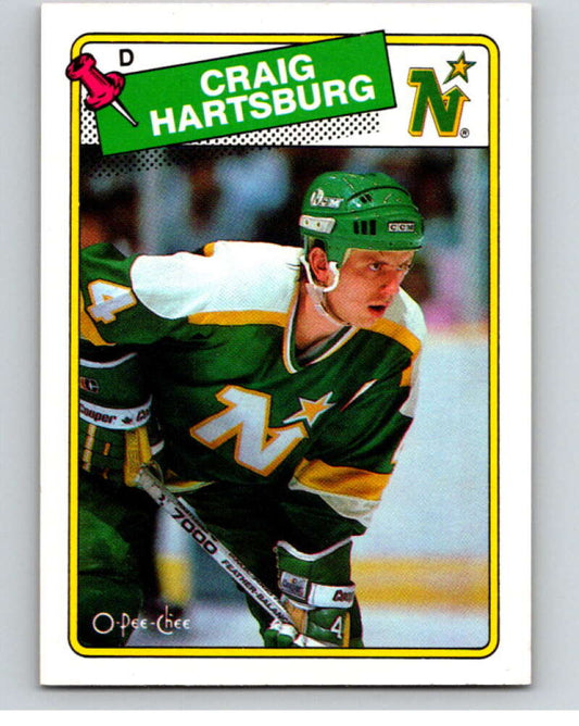 1988-89 O-Pee-Chee #159 Craig Hartsburg  Minnesota North Stars  V53579 Image 1