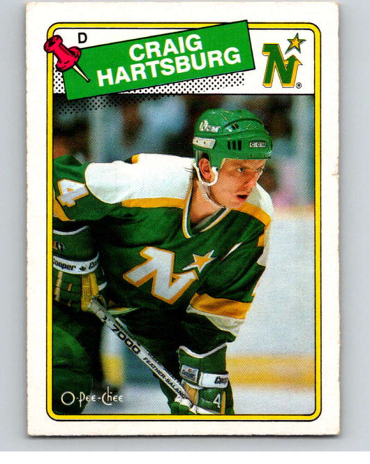 1988-89 O-Pee-Chee #159 Craig Hartsburg  Minnesota North Stars  V53580 Image 1