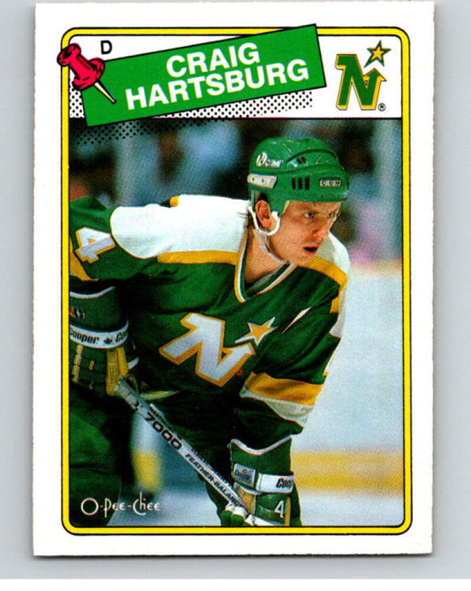 1988-89 O-Pee-Chee #159 Craig Hartsburg  Minnesota North Stars  V53581 Image 1