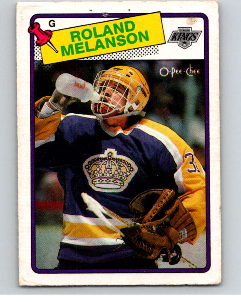 1988-89 O-Pee-Chee #160 Rollie Melanson Los Angeles Kings V53582 Image 1