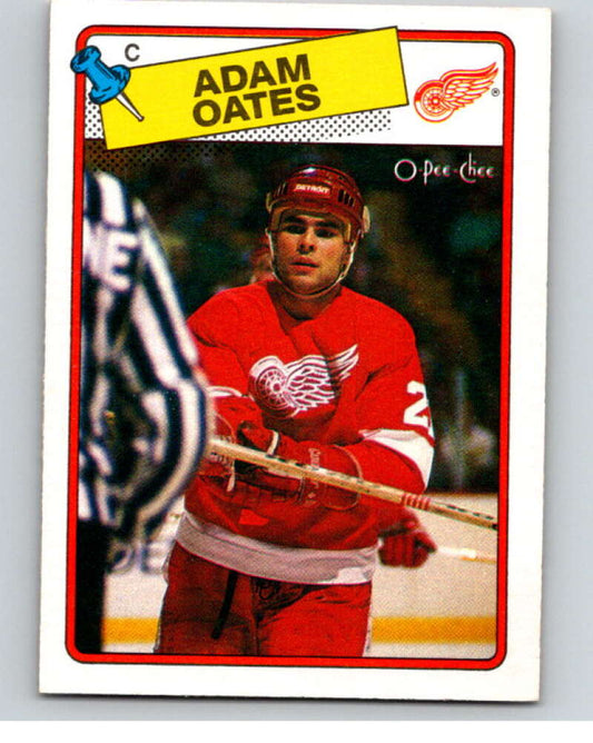 1988-89 O-Pee-Chee #161 Adam Oates  Detroit Red Wings  V53585 Image 1