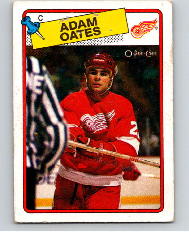 1988-89 O-Pee-Chee #161 Adam Oates Detroit Red Wings V53586 Image 1