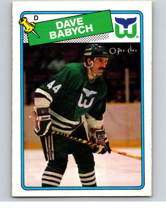1988-89 O-Pee-Chee #164 Dave Babych  Hartford Whalers  V53592 Image 1