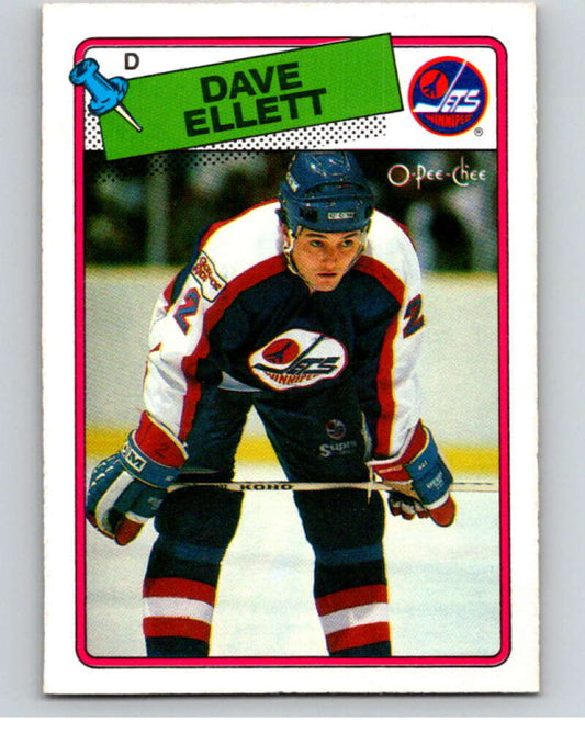 1988-89 O-Pee-Chee #167 Dave Ellett  Winnipeg Jets  V53596 Image 1