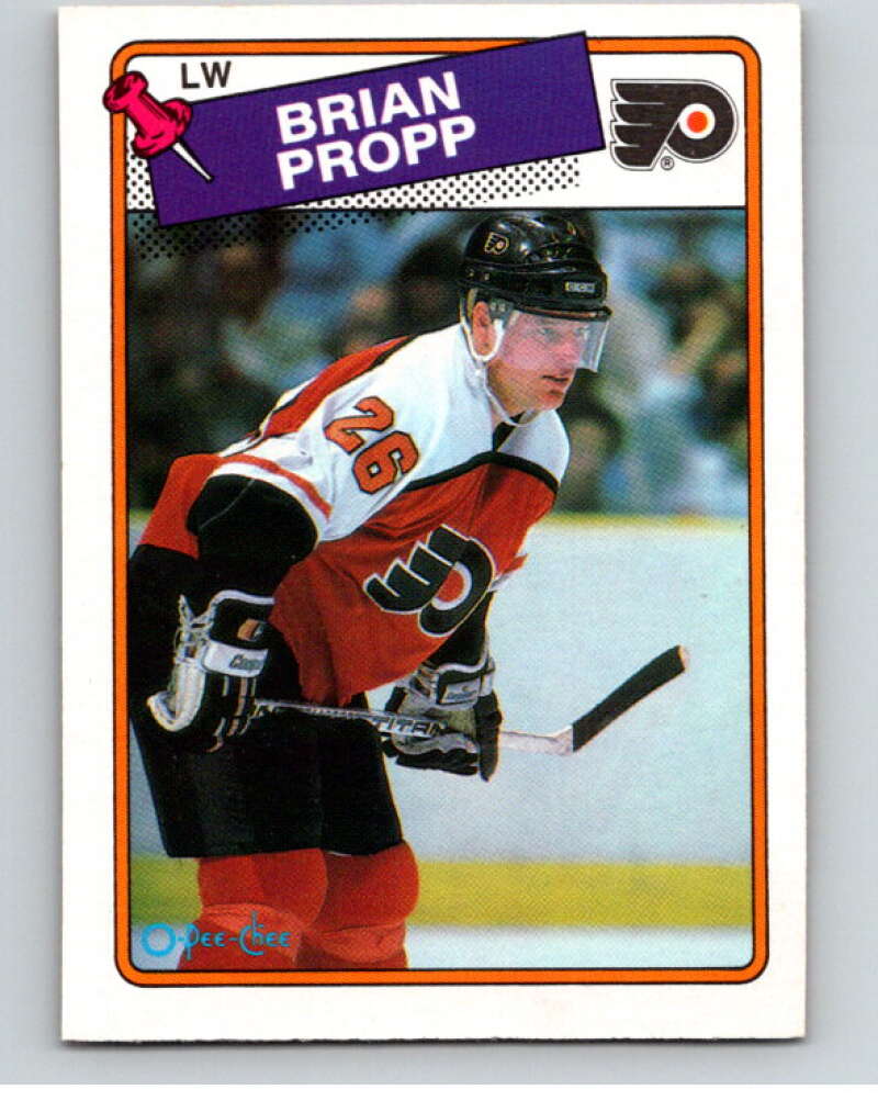 1988-89 O-Pee-Chee #168 Brian Propp Philadelphia Flyers V53598 Image 1