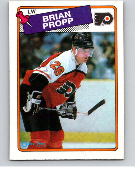 1988-89 O-Pee-Chee #168 Brian Propp  Philadelphia Flyers  V53598 Image 1