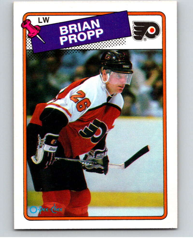 1988-89 O-Pee-Chee #168 Brian Propp Philadelphia Flyers V53599 Image 1