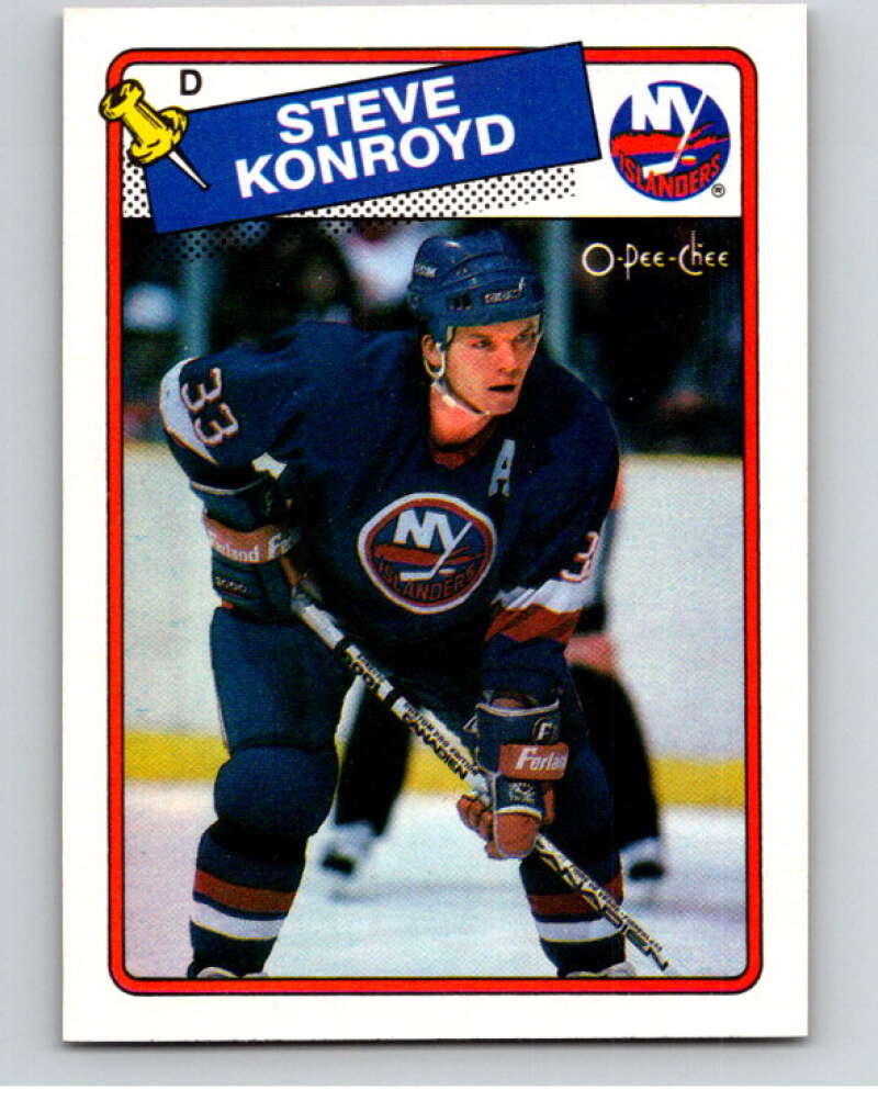 1988-89 O-Pee-Chee #171 Steve Konroyd New York Islanders V53603 Image 1