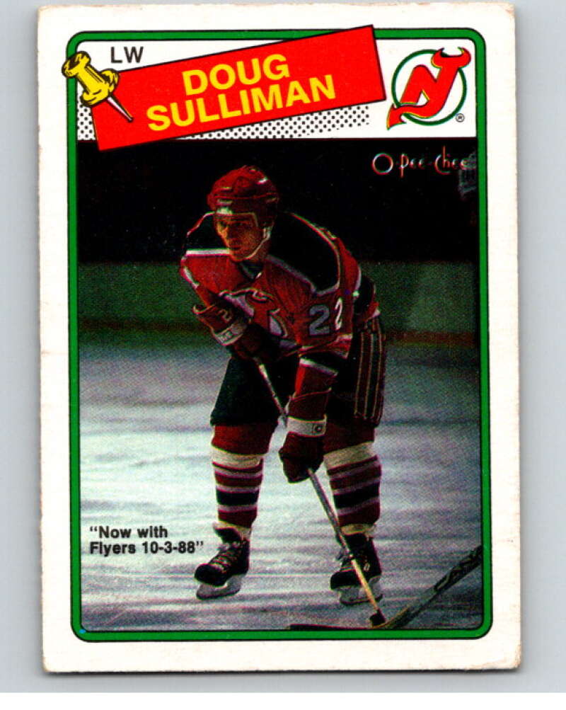 1988-89 O-Pee-Chee #172 Doug Sulliman New Jersey Devils V53604 Image 1