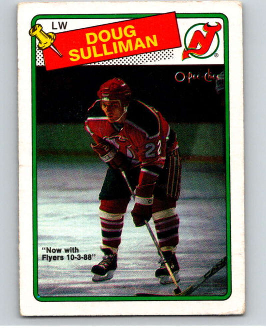 1988-89 O-Pee-Chee #172 Doug Sulliman  New Jersey Devils  V53604 Image 1