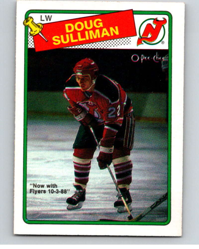 1988-89 O-Pee-Chee #172 Doug Sulliman New Jersey Devils V53605 Image 1