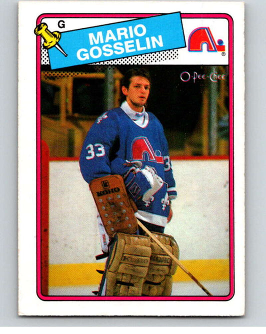 1988-89 O-Pee-Chee #173 Mario Gosselin  Quebec Nordiques  V53606 Image 1