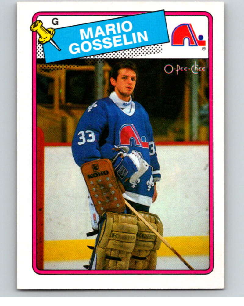 1988-89 O-Pee-Chee #173 Mario Gosselin Quebec Nordiques V53607 Image 1