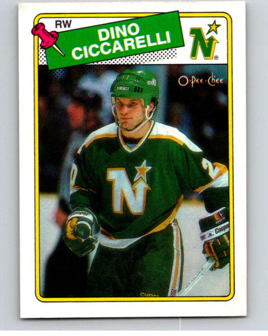 1988-89 O-Pee-Chee #175 Dino Ciccarelli  Minnesota North Stars  V53610 Image 1