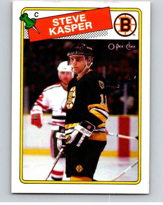 1988-89 O-Pee-Chee #176 Steve Kasper  Boston Bruins  V53611 Image 1