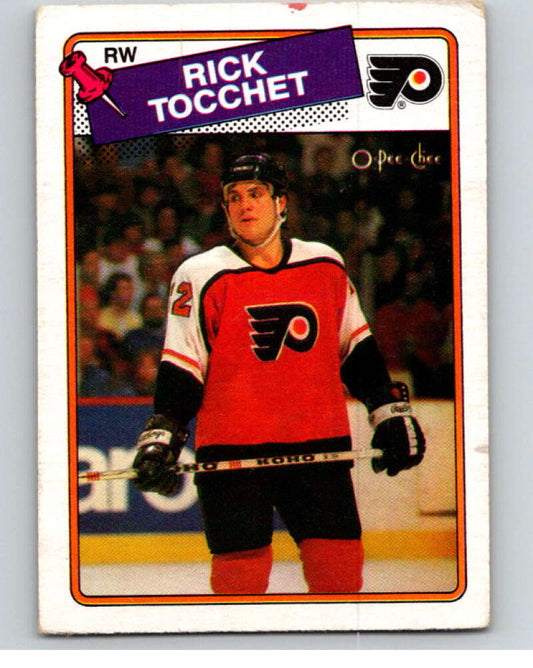 1988-89 O-Pee-Chee #177 Rick Tocchet  Philadelphia Flyers  V53612 Image 1