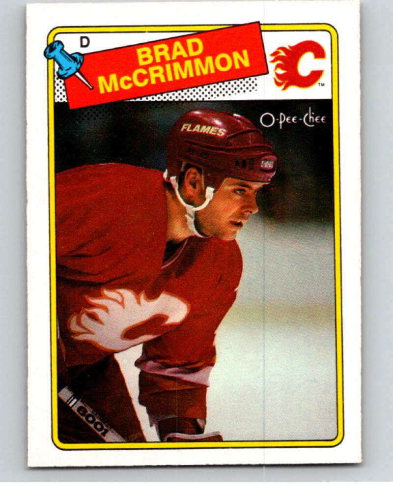 1988-89 O-Pee-Chee #178 Brad McCrimmon Calgary Flames V53615 Image 1