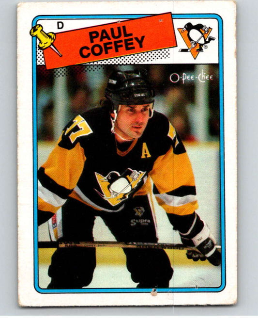1988-89 O-Pee-Chee #179 Paul Coffey  Pittsburgh Penguins  V53616 Image 1