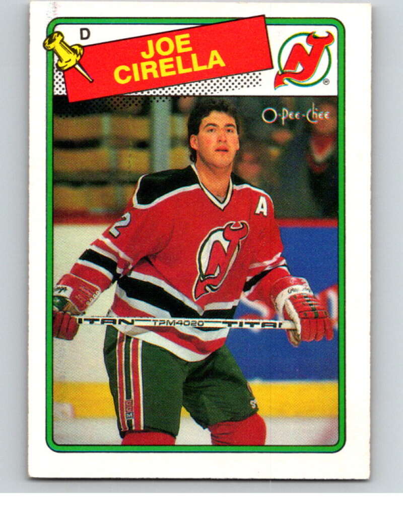 1988-89 O-Pee-Chee #188 Joe Cirella New Jersey Devils V53626 Image 1