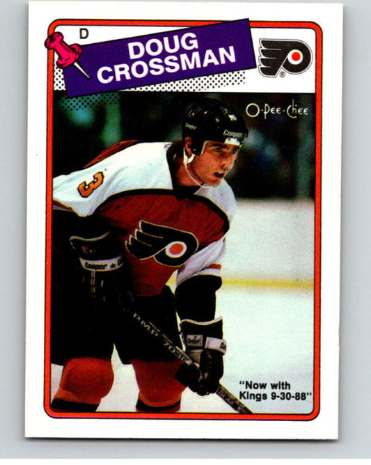 1988-89 O-Pee-Chee #197 Doug Crossman  Philadelphia Flyers  V53644 Image 1