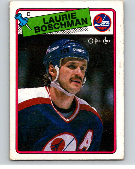 1988-89 O-Pee-Chee #200 Laurie Boschman  Winnipeg Jets  V53647 Image 1