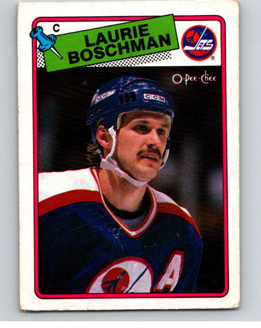1988-89 O-Pee-Chee #200 Laurie Boschman  Winnipeg Jets  V53648 Image 1